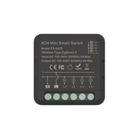 Prix d'usine, vente directe : Module d'interrupteur intelligent mini WiFi Tuya 4 voies Zigbee pour produits de maison connectée DIY Light Life
