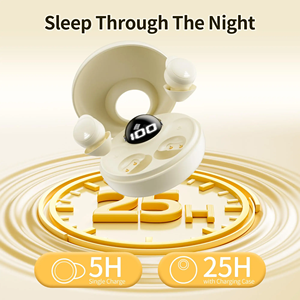 Écouteurs intra-auriculaires sportifs HIFI étanches Bluetooth V5.4, mini, légers, pour le <span class=keywords><strong>sommeil</strong></span>, 30 mAh, TWS, double stéréo, réduction de bruit, sans fil - Product Image 4