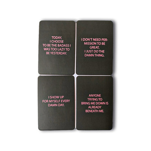 Juego de cartas personalizado pregunta personalizada manifestando familia pareja bebiendo impresión tarjetas de afirmación cubierta - Product Image 6