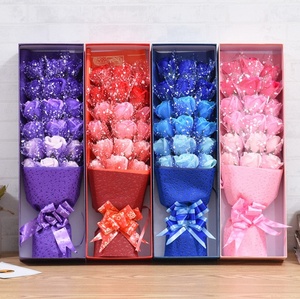 Coffret cadeau pour la Journée de la femme et la fête des mères, 18 <span class=keywords><strong>roses</strong></span> en savon, <span class=keywords><strong>activité</strong></span> créative et bouquet cadeau d'anniversaire - Product Image 2