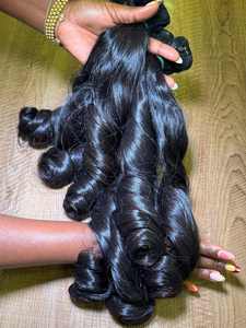 隔夜运输低价生柬埔寨头发未加工人发延伸体波束 - Product Image 2