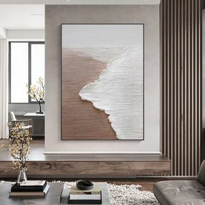 Handmade Hiện Đại Trừu Tượng Bên Bờ Biển Cát 3D Kết Cấu Sơn Dầu Tùy Chỉnh Trang Trí Nội Thất Impasto Cơ Sở Vải In Kỹ Thuật Số Đóng Khung - Product Image 2