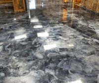 Peinture époxy pour sols résistante à l'usure et antidérapante, revêtement en résine transparente écologique pour sols intérieurs et extérieurs
