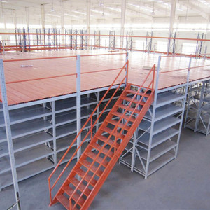 China Custom Warehouse Warehouse Steel Shelves Mezzanine Shelves Adjustable <strong>Attic</strong> Office Floor - Product Image 3