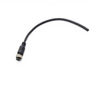 Авиационный разъем GX12 AD90MM IP67 4P, прямой, с одним гнездом, для проводного датчика, длиной один метр, высокое качество, заводской запас - Product Image 2