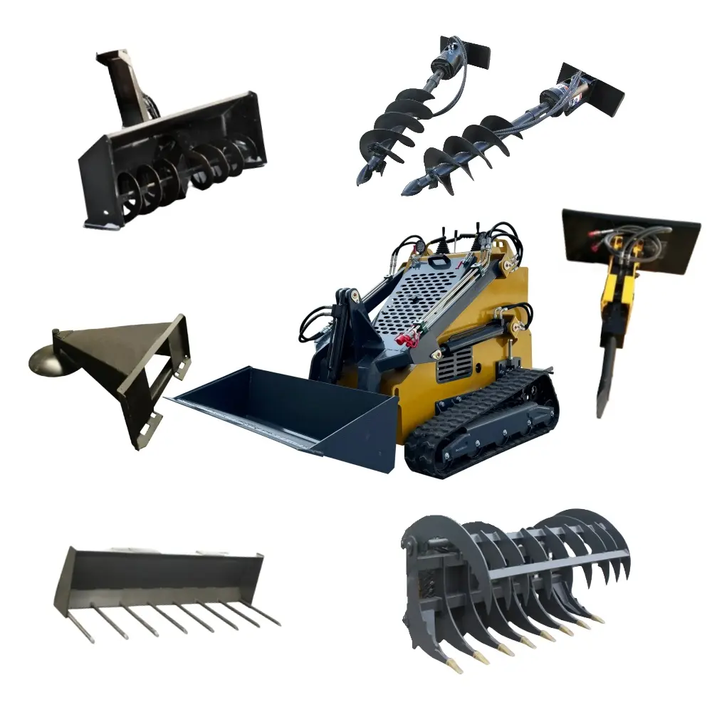 Cina nuovissimo skid steer loader mini loader pista skid steer loader e accessori vari