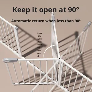 Barrière <span class=keywords><strong>de</strong></span> sécurité <span class=keywords><strong>pour</strong></span> animaux <span class=keywords><strong>de</strong></span> compagnie en gros, barrière <span class=keywords><strong>de</strong></span> sécurité <span class=keywords><strong>pour</strong></span> escalier, barrière <span class=keywords><strong>de</strong></span> sécurité intérieure rectangulaire <span class=keywords><strong>pour</strong></span> bébé, protection contre les escaliers, barrière <span class=keywords><strong>de</strong></span> sécurité sans perçage, clôture <span class=keywords><strong>pour</strong></span> <span class=keywords><strong>chien</strong></span> - Product Image 5