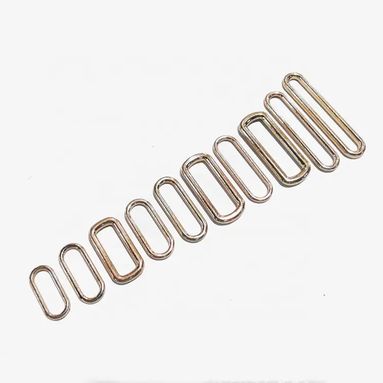 Factory supply 20mm 43mm Seamless Oval Ring For Bag Dog Rope Zinc Alloy Oval Rings