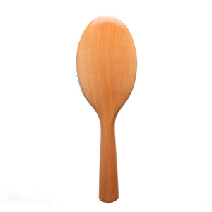 Cepillo de madera para masaje del cuero cabelludo con cojín de aire, peine plano grande para el cuidado del cabello - Product Image 5