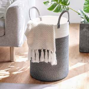 Cesto per Biancheria da Uomo, Cubi Portaoggetti in Vimini Intrecciato a Mano, Scatola Trasparente per Pane, Cesto da Picnic di Marca, Fibra di Paglia Multistrato per Hotel - Product Image 3