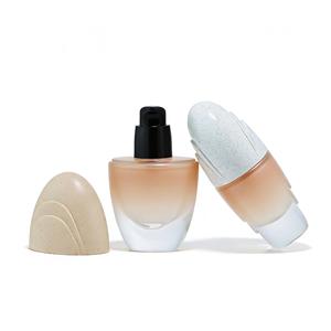 <strong>Custom</strong> Logo 30ml Shell-shaped Foundation Bottle Glass <strong>Essence</strong> Bottle Cosmetic Lotion Refill Bottle - Product Image 5