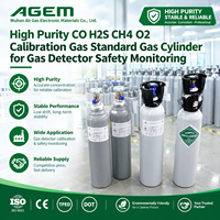 Cylindre de gaz standard de haute pureté CO H2S CH4 O2 pour la calibration des détecteurs de gaz et la surveillance de la sécurité
