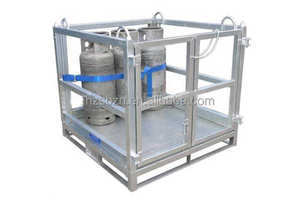 HZ SUNPOWER PCM-01 gabbia portaoggetti bombola a <span class=keywords><strong>Gas</strong></span> in acciaio inossidabile con chiusura a fibbia portabottiglie 16 sicuro e portabottiglie 1200L - Product Image 3