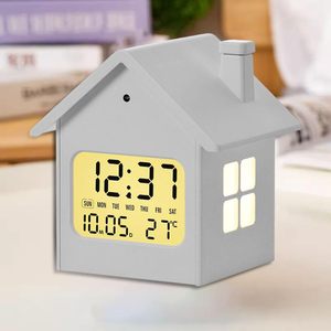 Nouvelle promotion : Horloge numérique de chevet design mignon avec alarme, calendrier et veilleuse, idéale comme cadeau pour adolescente - Product Image 5