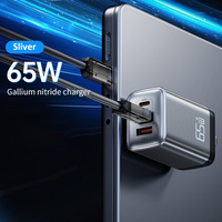 TKT 65W haute puissance GaN charge rapide Pd chargeur à trois ports pour tablettes et ordinateurs portables Apple Android bloc de chargeur USB-C