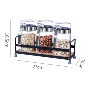 Pot à condiments à rabat en acier inoxydable 304, avec <span class=keywords><strong>petite</strong></span> cuillère récipient de cuisine - Product Image 5