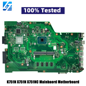 มาเธอร์บอร์ดแล็ปท็อป X751NV สำหรับ <span class=keywords><strong>Asus</strong></span> VivoBook X751NA K751N X751NV X751NC เมนบอร์ดโน้ตบุ๊คกับ Celeron CPU 106% การทดสอบโอเค - Product Image 1