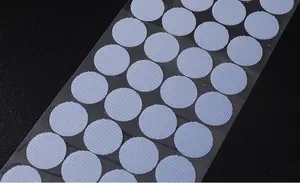 Zelfklevende Haak En Lus Cirkel Munt Ronde Sticker Velcroes Dot Transparant