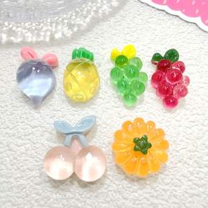 Accesorios de Resina Transparentes Semitridimensionales con Forma de Fruta para Joyería DIY, Horquillas, Accesorios para el Cabello, Papelería - Product Image 2