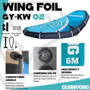 Alas de Wingfoil de 6M para Principiantes en Kitesurf, Wing Foil, Parapente, Downwind, para Lagos, Ríos, Deportes Acuáticos, Tabla de Surf, Efoil - Product Image 3