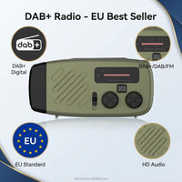 Heim-Radio Musik BT-Lautsprecher Solarladegerät Powerbank Handkurbel Notfall-Taschenlampe SOS-Alarm Multi-Band AM FM DAB ASA WB Empfänger