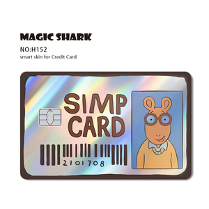Laser Material Glossy Finished Waterproof <strong>Removable</strong> Durable <strong>Printing</strong> Design <strong>Custom</strong> Credit Cards Holographic <strong>Sticker</strong> - Product Image 5