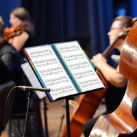 SHLAN Support de présentation A4 personnalisé en PP imprimé UV, classeur à 3 anneaux pour partitions de piano et de chorale, porte-partitions manuel