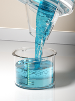 Conteneur de poudre à lessive scellé avec boîte de rangement transparente avec marquages de mesure Conteneur de rangement pour désinfectant