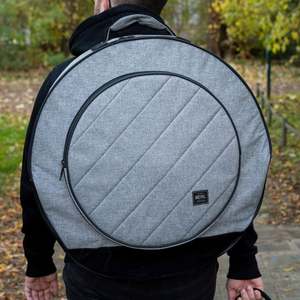 Échantillon gratuit 2025 Kingdo Étui de transport imperméable pour instruments de musique 20/24 pouces avec sac pour cymbales et sac pour gong et tambourin à roulettes - Product Image 5