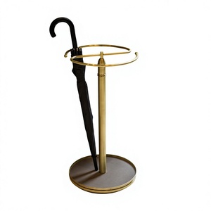 Porte-parapluie et bâton de marche en métal sur pied pour salon, support décoratif de luxe pour parapluies, décoration d'intérieur - Product Image 1