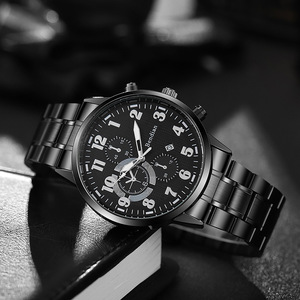 Montre de luxe pour homme, montre noire de créateur, montre mécanique décontractée et tendance pour homme, montre-bracelet pour jeune et étudiant, montres d'affaires - Product Image 3