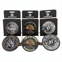 Sous-verres en papier personnalisés, écologiques, absorbants, avec motifs de dessins animés en couleur, pour le bureau, l'hôtel, les tasses à thé, les tasses à bière