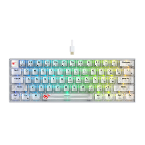 <span class=keywords><strong>Teclado</strong></span> Mecánico para Juegos <span class=keywords><strong>Havit</strong></span> KB903L, 61 Teclas, Retroiluminación RGB de Arcoíris, USB, Cableado, para PC - Product Image 2