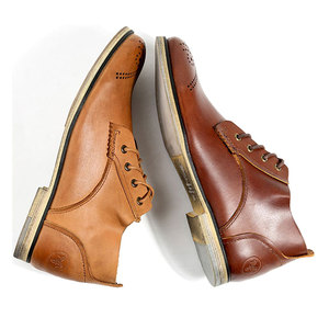 ประเทศจีนที่กำหนดเองรองเท้าโรงงานที่กำหนดเองต่ำผู้ชายรองเท้าบู๊ทลูกไม้ขึ้นรองเท้าหนัง - Product Image 5