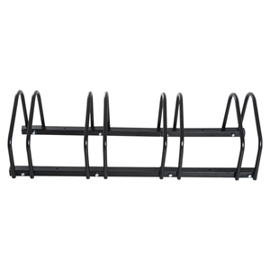 Supporto <span class=keywords><strong>da</strong></span> terra per biciclette, porta biciclette <span class=keywords><strong>da</strong></span> <span class=keywords><strong>parete</strong></span> con blocco di sicurezza per 4 biciclette, supporto in acciaio per esterni - Product Image 2