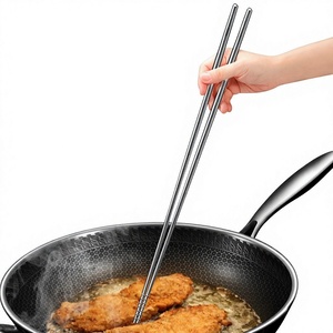 316L Stainless Steel Deep-Frying Chopsticks Extended Non-Slip High-Temperature Resistant Kitchen Utensil For Oil Frying Hot Pot - Product Image 5