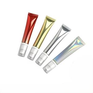 <span class=keywords><strong>Tube</strong></span> souple blanc mat de 30 ml et 30 g avec bouchon à vis en <span class=keywords><strong>plastique</strong></span>, embout pompe ovale plat, emballage style rouge à lèvres pour crème solaire BB - Product Image 2