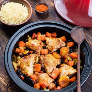 Batterie de cuisine commerciale Pot de taji en céramique de haute qualité naturelle pour casserole de riz au <span class=keywords><strong>poulet</strong></span> braisé - Product Image 5