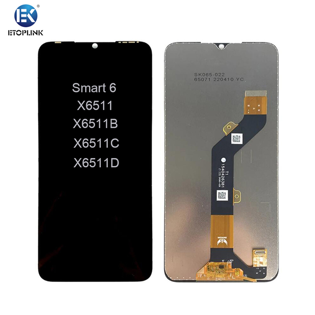 Hot Sale 6.6 Inch for Infinix Smart 6 X6511B X6511 X6511G LCD Display Touch Screen Digitizer Assembly Panel Replacement