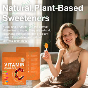 OLLI Sucettes à la vitamine C personnalisées pour adultes, compléments alimentaires en vrac, pur naturel, marque privée, certifié biologique, OEM - Product Image 4
