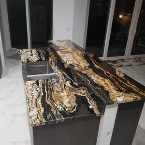 Dalles de granit naturel poli brésilien Nero Volcano - Product Image 4