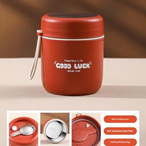 Mini Tazón y Taza Cilíndrica Aislada de Acero Inoxidable para Desayuno y Almuerzo, Capacidad de 6L, Portátil para Invierno, Tapa Hermética para Oficina, Multifuncional - Product Image 6