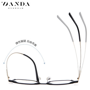 แว่นตา Danda กรอบเต็มทรงสี่เหลี่ยมไทเทเนียม IP สำหรับผู้ชาย แก้ไขสายตา YJ2011 น้ำหนักเบา - Product Image 4