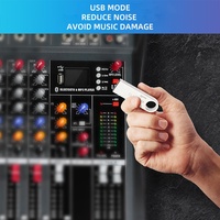 Mezclador de Audio Profesional Digital de 6 Canales Xtuga CT60X con USB, Respuesta de Frecuencia de 20Hz-20kHz, Relación S/N de 80dB, THD <0.03%