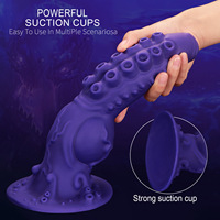 Nouveau style Godemiché en silicone premium, forme tentacules de pieuvre et alien, utilisable comme plug anal, pour l'expansion anale SM, jouet sexuel érotique pour adultes en forme d'animal Dongguan