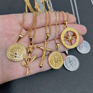 Collar de mano de Fátima para hombre y <span class=keywords><strong>mujer</strong></span>, de acero inoxidable, hamsa de oro, joyería gratis, gran oferta, fabricante OEM - Product Image 3