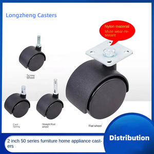Moderne 2 Zoll Nylon <span class=keywords><strong>Caster</strong></span> Wheel Roller Blade Bürostuhl Ersatz möbel Räder für Wohnzimmer & Hotel - Product Image 3