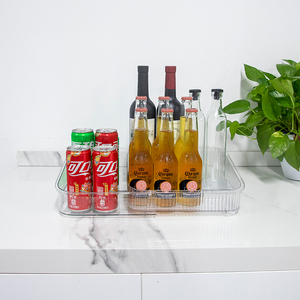 GREENSIDE Porte-épices extensible en plastique PET Organisateur rétractable pour la cuisine Rangement des boissons Boîte à conserve Étagère fonctionnelle Utilisation sur <span class=keywords><strong>table</strong></span> - Product Image 2