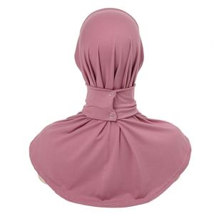 Turban Hijab à Couverture Complète avec Boutons-Pression, Bonnet Instantané, Sous-Hijab Islamique, Foulard Musulman pour Femme, Cadeau - Product Image 4