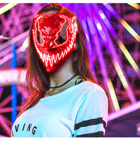 Masque en plastique lumineux intégral Ant-Man Venom pour Halloween, costume de mascarade, masque amusant